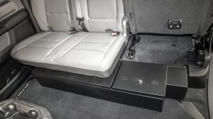 Ram 1500 Underseat Lockbox - Rear - Tuffy Products - Standard Key - Black - `19-`24